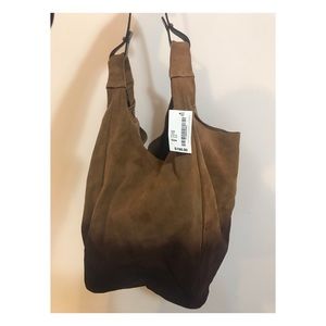 Shiraleah brown leather boho bag